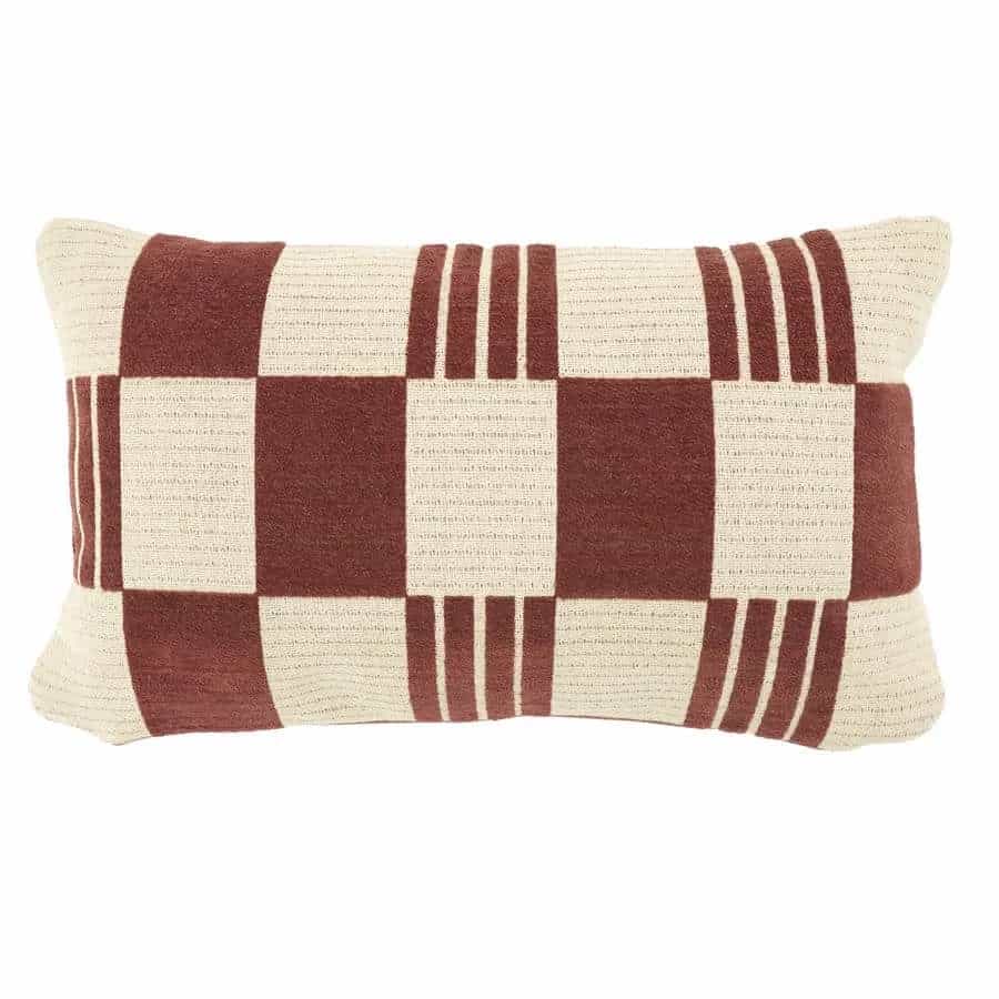 Kussen Twist 35x55 cm - burgundy