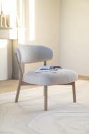 Fauteuil Mikky naturel - beige Moon - Eleonora