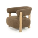 Fauteuil Lola - bruin Hush - Eleonora