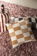 Kussen Twist 45x45 cm - mustard - By-Boo