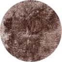 Vloerkleed Karpet Love Shaggy Licht Bruin Rond - Eurogros