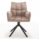 Eetkamerstoel Dani Beige Velvet Draaibaar - Starfurn