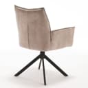 Eetkamerstoel Dani Beige Velvet Draaibaar - Starfurn