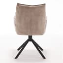 Eetkamerstoel Dani Beige Velvet Draaibaar - Starfurn