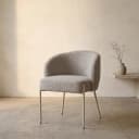 Adele - eetkamerstoel - beige poten - Puente - Stone 09 - My Sons
