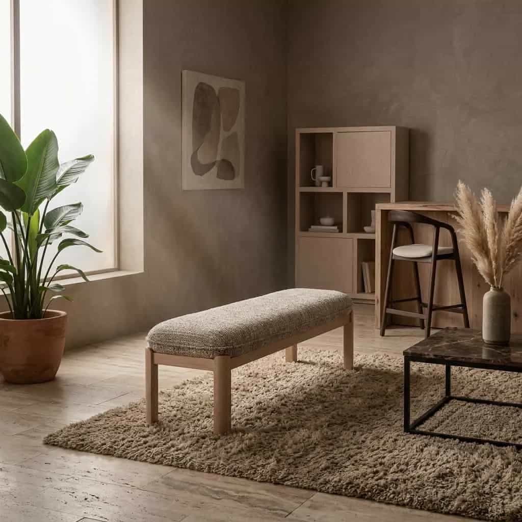 Bankje Lottie taupe Nori