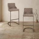 Barstoel Bolton brown tweed (Set of 2) - Richmond Interiors