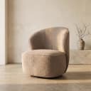 Belvi Fauteuil - fabric AJ3019-13 Old pink (draaibaar) - Tower Living