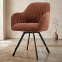 Bruno Armstoel - fabric Nature 500 Pearl copper (draaibaar) - Tower Living