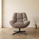 Chuck draaifauteuil 360 + rock system - Cremona - Fur 24 - My Sons