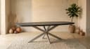Deens ovale eettafel Madison Bruin Poot Zand Mangohout 280 cm - Starfurn