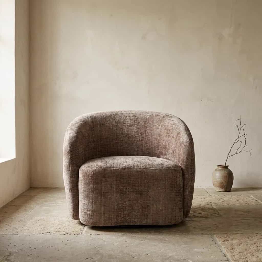 Draaibare Fauteuil Yara Clay