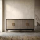 Dressoir Bloomville brass shagreen - Richmond Interiors