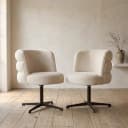 Eetkamerstoel Alexander Jones cream fusion swivel (Chadwick) - Richmond Interiors