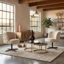 Eetkamerstoel Alexander Jones cream fusion swivel (Chadwick) - Richmond Interiors