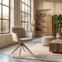 Eetkamerstoel Aline khaki velvet swivel fire retardant - Richmond Interiors