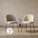 Eetkamerstoel Alyssa cream fusion (Set of 2) - Richmond Interiors
