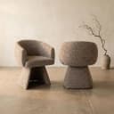 Eetkamerstoel Quiriro mocca linear swivel - Richmond Interiors