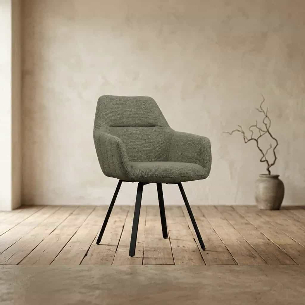 Eetkamerstoel Raaf stof | Taupe
