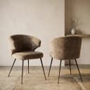 Eetkamerstoel Xandra niagara stone fire retardant - Richmond Interiors