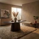 Eettafel Aron ovaal 250x110 - bruin - Eleonora