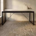 Eettafel Boaz Zwart Mangohout Rechthoekig 140 cm - Starfurn