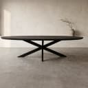 Eettafel Brandy Black | 160 cm | Ovaal - Starfurn