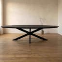 Eettafel Brandy Black | 180 cm | Ovaal - Starfurn