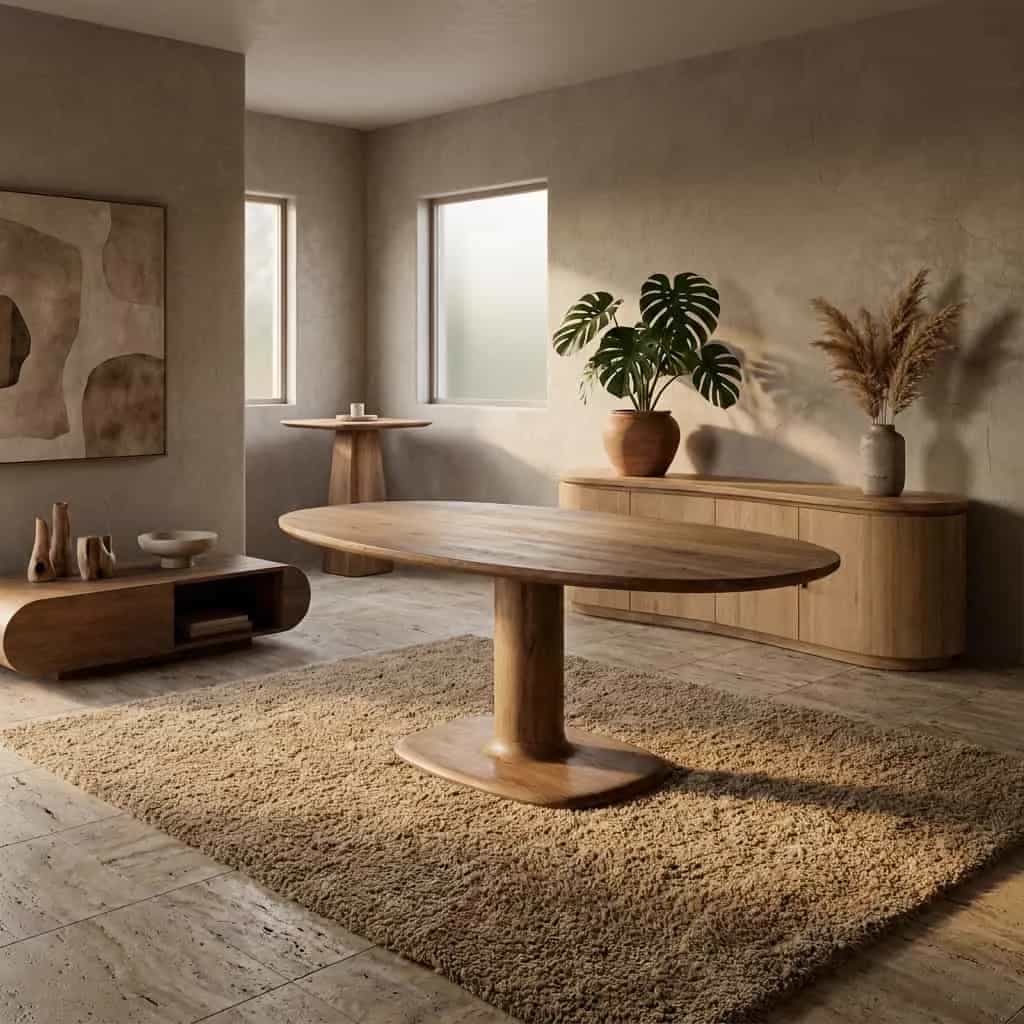 Eettafel Coco 180x110 cm - lichtbruin