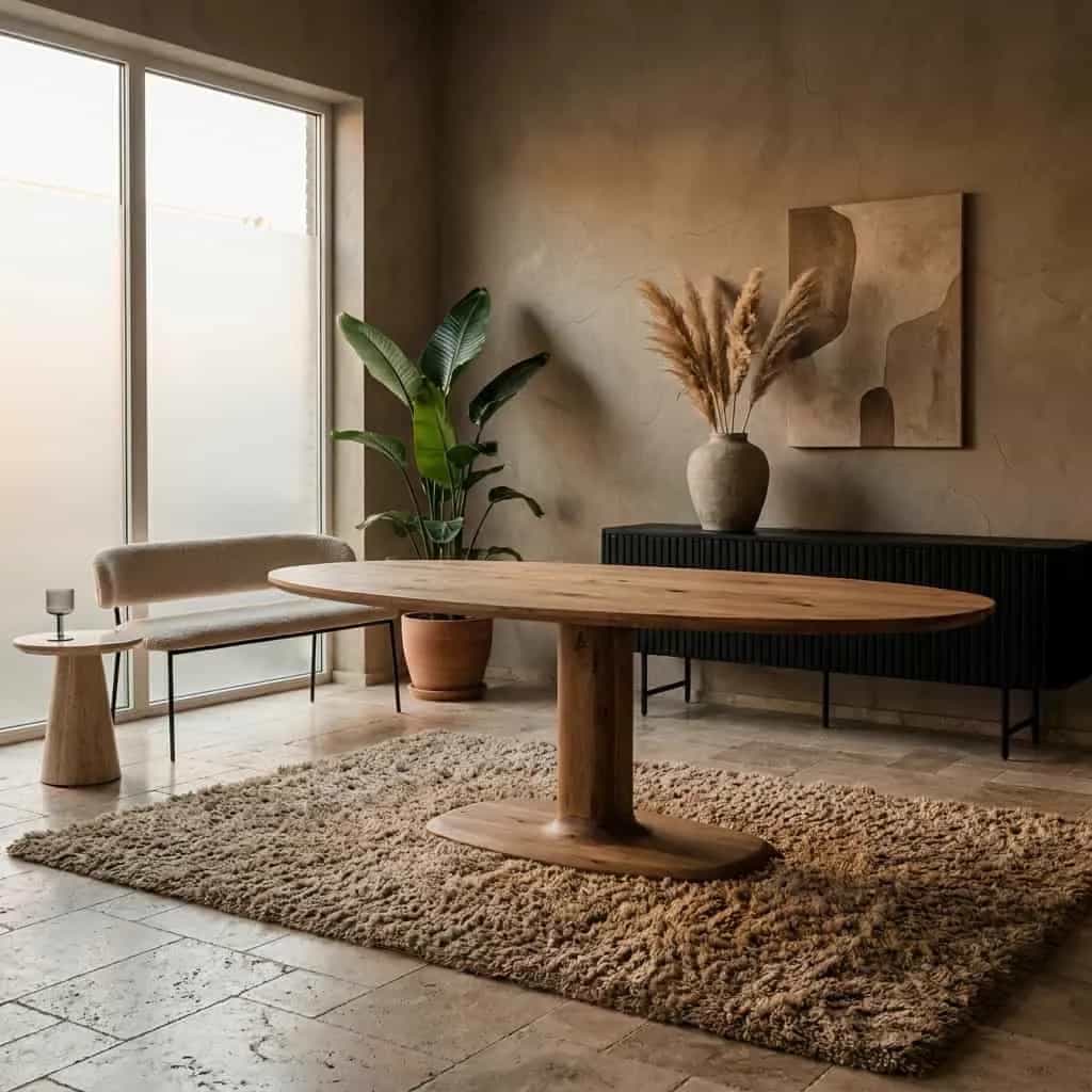 Eettafel Coco 240x110 cm - lichtbruin