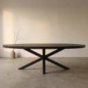 Eettafel Denver Black | 240 cm | Ovaal - Starfurn
