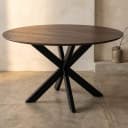 Eettafel Madison Brown | 150 cm | Poot Black - Starfurn