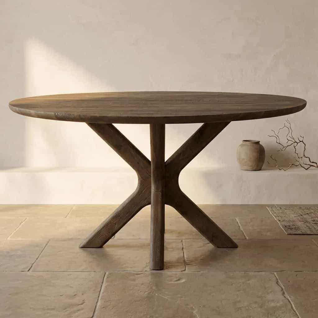 Eettafel Tycho 150x77 cm - lichtbruin