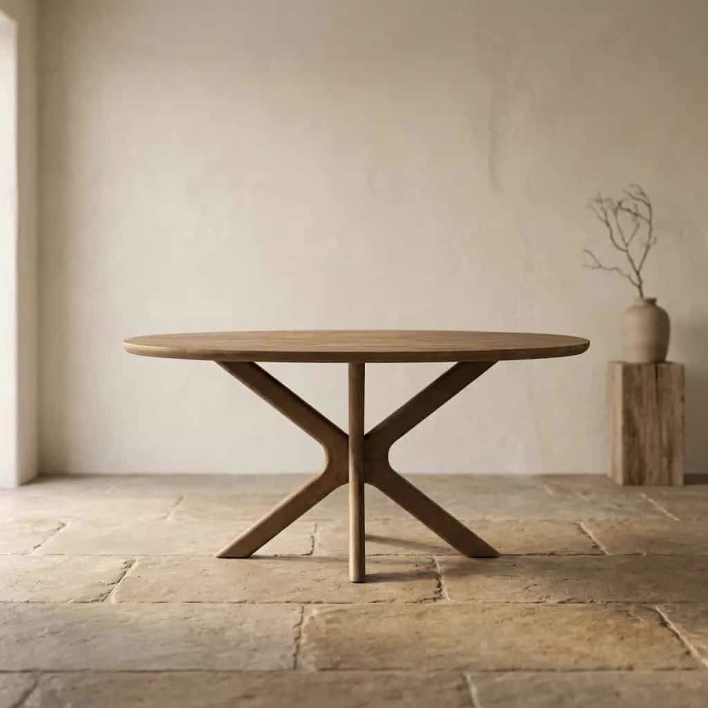 Eettafel Tycho 160x110 cm - lichtbruin