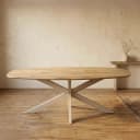 Eiken eettafel Ferris | Deens Ovaal 200 cm | Naturel | Poot Sand - Starfurn