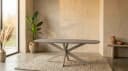 Eiken eettafel Ferris | Deens Ovaal 200 cm | Naturel | Poot Sand - Starfurn