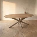 Eiken eettafel Ferris | Ovaal 180 cm | Naturel | Poot Sand - Starfurn