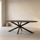 Eiken eettafel Ferris | Ovaal 240 cm | Brown - Starfurn