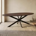 Eiken eettafel Ferris | Ovaal 280 cm | Brown - Starfurn