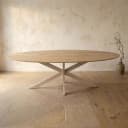 Eiken eettafel Ferris | Ovaal 280 cm | Naturel | Poot Sand - Starfurn