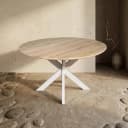 Eiken eettafel Ferris | Rond 130 cm | Naturel | Poot Sand - Starfurn