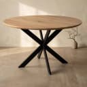 Eiken eettafel Ferris | Rond 130 cm | Naturel - Starfurn