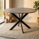 Eiken eettafel Ferris | Rond 130 cm | Naturel - Starfurn