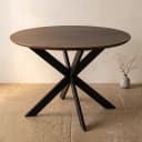 Eiken eettafel Ferris | Rond 150 cm | Brown - Starfurn