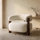 Fauteuil Bocks Be lovely en notenhout - Mokana Furniture