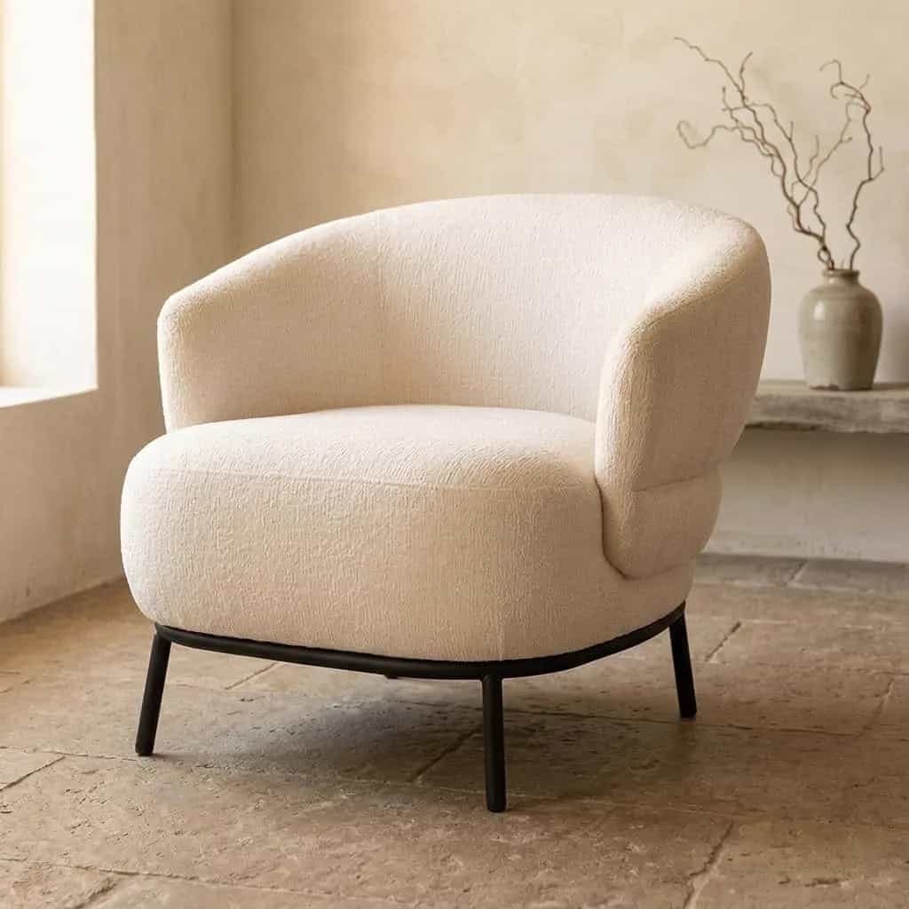 Fauteuil David Beige Safari