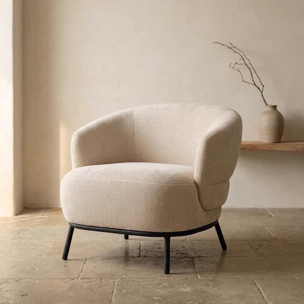 Fauteuil David Taupe Safari