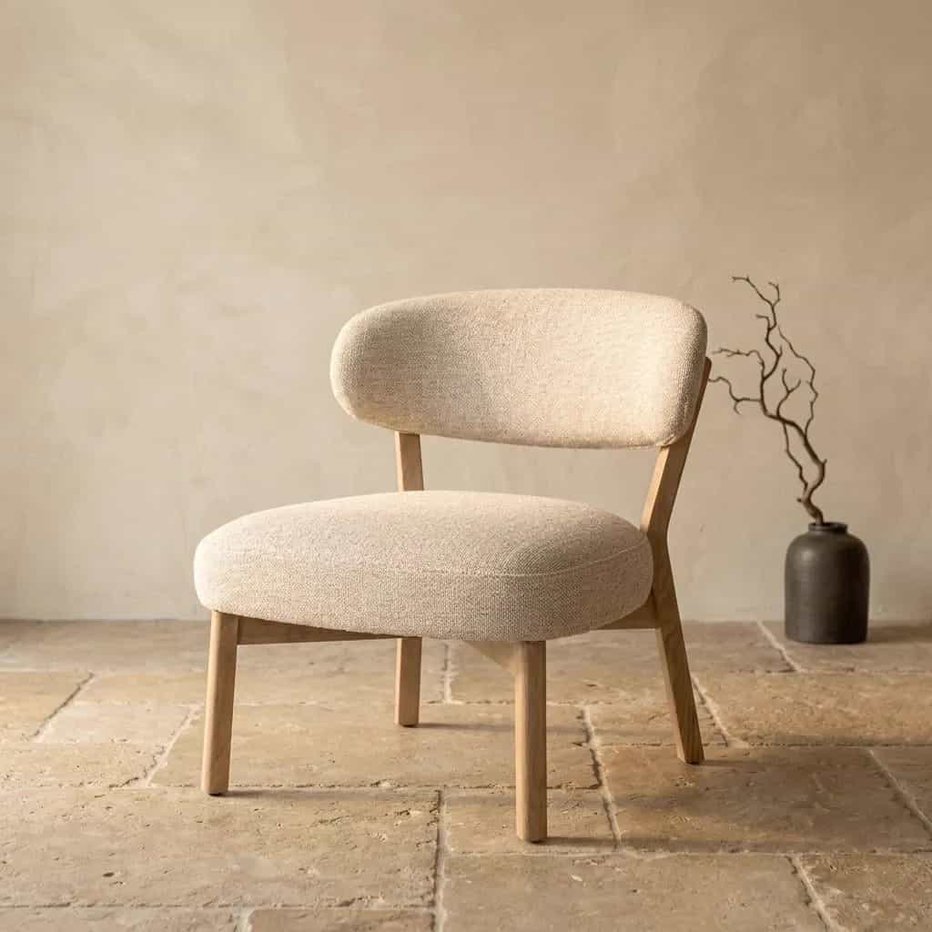 Fauteuil Mikky naturel - beige Moon
