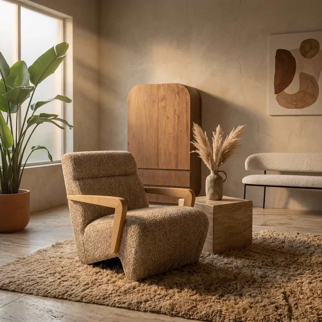 Fauteuil Olek - beige Bay