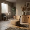 Fauteuil Reza bruin - taupe Bay - Eleonora